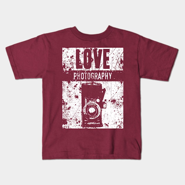 Love photography Kids T-Shirt by DimDom